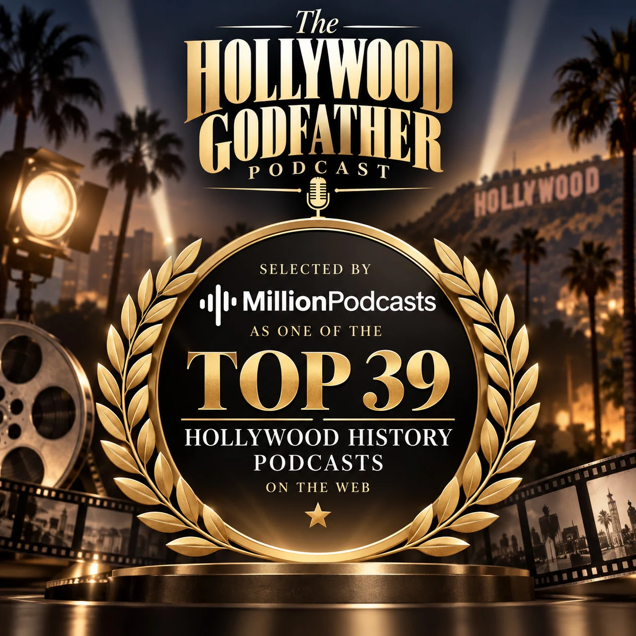 The Hollywood Godfather Podcast — selected by MillionPodcasts as one of the Top 39 Hollywood History Podcasts on the web